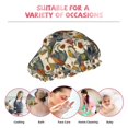 thumbnail image 6 of KLL Multi-Colored Roosters Pattern Shower Cap & Bath Cap for Women,Reversible Oversized Waterproof Shower Caps for all Hair Lengths,Elastic Reusable Bathing Hair Cap, 6 of 6