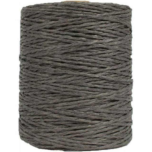 Zhuge Hilo de algodón natural de color Gary oscuro para tejer a crochet, hilo para sombreros de verano, hilo para crochet, hilo para tejer a crochet, materiales para tejer, 280 metros/306 yardas