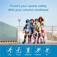 thumbnail image 2 of Eigraketly Juego de 6 piezas de equipo de protección para patines para niños, rodilleras, coderas y muñequeras para niños, para monopatín, ciclismo, Ropa Deportiva, Zapatos negro METRO Eigraketly OD015584-01, 2 of 6