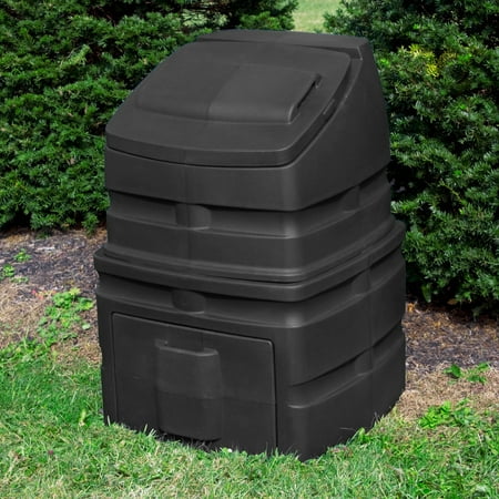 Good Ideas EZCB-BLK Compost Wizard Standing Bin Black