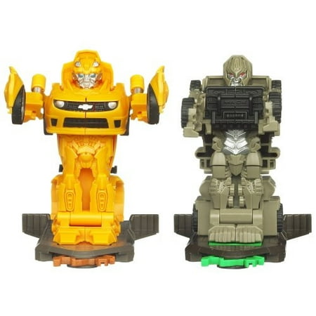 Transformers Dark of the Moon Robo Power Bash Bots Autobot Bumblebee vs. Decepticon Megatron