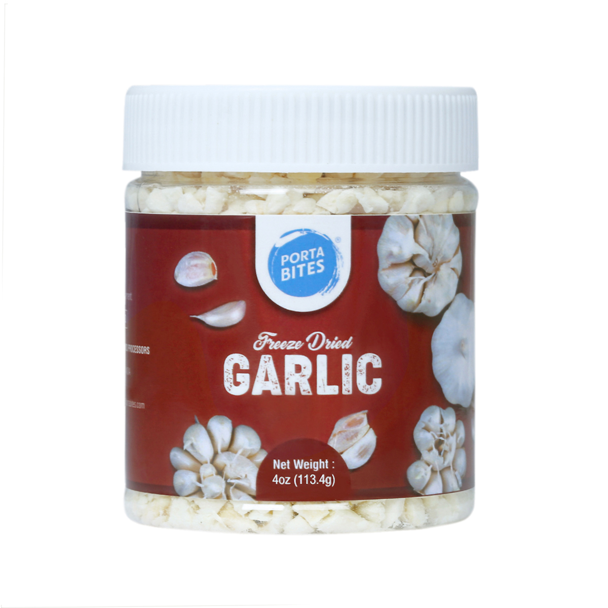 PORTA BITES FREEZEDRIED GARLIC PEELED MINCED 100 NATURAL