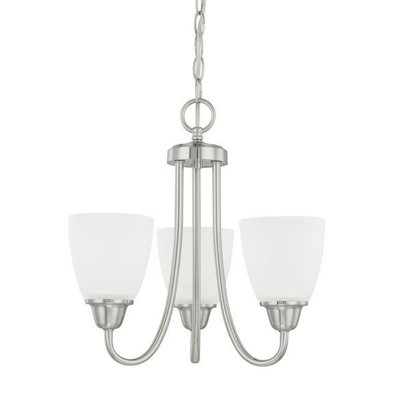 Capital Lighting 415131-337 Trenton 3 Light 15" Wide Chandelier - Nickel