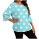 thumbnail image 3 of TaTaai Plus Size Gradient Print T-Shirt, Women's Long Sleeve Round Neck Top, Casual Loose Fit Blouse, Soft Home Wear, All Seasons Daily Attire Gift, 3 of 6