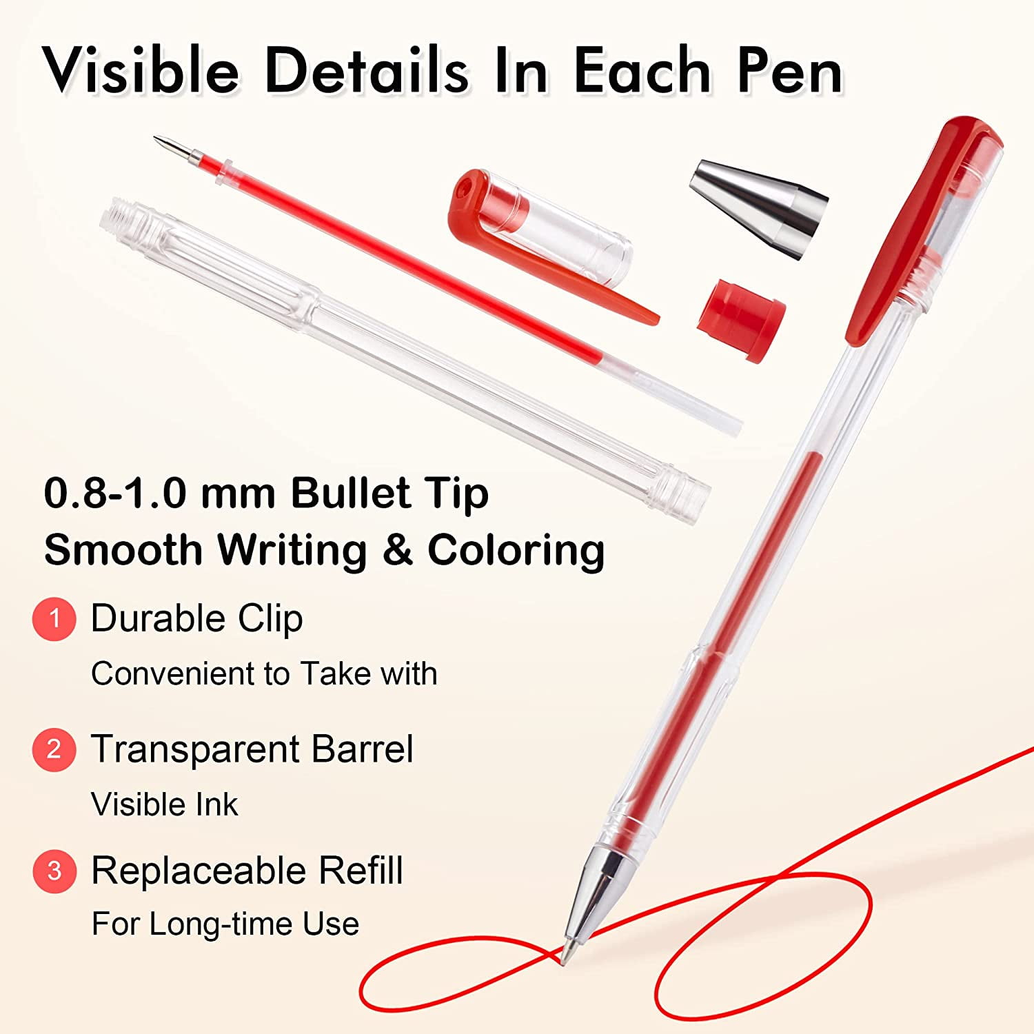 Colored Gel Pens, 1 Coloring Book - Set of 130 — Shuttle Art