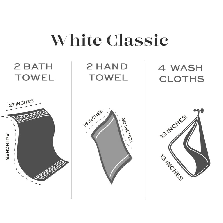 White Kitchen Towels, Size: 27, Beige