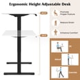 thumbnail image 5 of Patiojoy Electric Standing Desk 48" x 24" Height Adjustable Desk Ergonomic Sit Stand Desk White & Black, 5 of 9