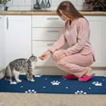 thumbnail image 3 of Paw Print Kitchen Rugs Sets Of 2,Anti Fatigue Kitchen Mat Rugs Non Slip Washable,Decorative Kitchen Floor Mats for Kitchen,Sink,Laundry,17"x30"+17"x47", 3 of 7