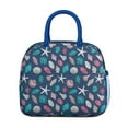 thumbnail image 2 of Lunch Bag Lunch Box for Women Reusable Insulated Lunch Bags,Water-Resistant Seashell Star Fish Summer Beach Cooler Lunch Tote Bag, Large Capacity for Work Travel Picnic, 2 of 6