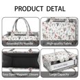 thumbnail image 4 of Large Capacity Tote Bag,White Christmas Bird and Pine Pattern Handbag Fashion Luxury Tote Bag,15.7"x13"x 5.1" Inches,Laptop Compatible, 4 of 6