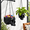 Black, variant on Copper/Bronze Gothic Skeleton Hanging Planter for Indoor Outdoor Plants