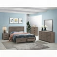 thumbnail image 4 of King Size Engineered Wood Storage Bed Frame with Barrel Oak Finish for Bedroom, 4 of 8