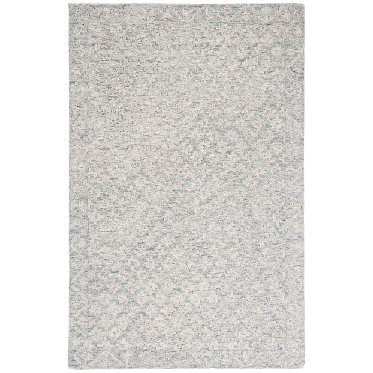 SAFAVIEH Metro Frigg Floral Area Rug, Ivory/Light Blue, 4' x 6'