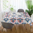 thumbnail image 3 of Yayeee Tablecloths 54" x 54" Rectangle Wrinkle Resistant Party Table Cover, Navy Blossom Mosaic, 3 of 8