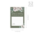 thumbnail image 5 of Koyal Wholesale Share a Memory Cards, Sage Green with Cream Florals Blossoms Cards for Wedding, 4" x 6", 52-Pk, 5 of 5