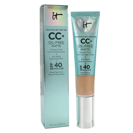 it Cosmetics Your Skin But Better CC+ Oil-Free Matte Cream SPF 40 - Medium  1.08oz/32ml EXP-01/2023