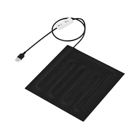 Reptile Pet Heating Pad Electric Warming Mat Terrarium Heat Pad USB Adjustable Temperature for Bearded Dragons