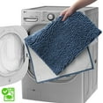 thumbnail image 7 of LQQBOX Bathroom Rugs Chenille Bath Mats Set 3 Piece Extra Soft and Absorbent Shaggy Rugs, Machine Wash and Dry, Perfect Plush Bath Mats for Tub, Bathroom ​Decor, Washable Carpets Set, Fog Blue, 7 of 7