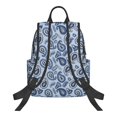 thumbnail image 2 of Balery Blue Paisley Pattern Vintage Lightweight Backpack for Men and Women - Durable and Water-Resistant, Ideal for School, Work, Travel, and Everyday Use, 2 of 9