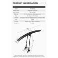 thumbnail image 6 of ROCKBROS Road Bicycle Fenders Set Adjustable Quick Release Lightweight Rear Front Bike Mud Guard, 6 of 18