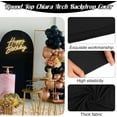 thumbnail image 4 of Coolmade 8ft Wedding Arch Cover Spandex Fitted Wedding Stand Cover for Ceremony Decoration Black, 4 of 7