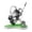 Noir Argenté, variante sur Colaxi Mini Porte-Stylo de Golf avec Chariot Rangement de Jouets de Bureau de Golf Cadeaux pour Fans de Golfeur avec Mini Horloge Décoration de Bureau Mari Amateurs de Golf Bleu Blanc