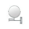 Better Living Cosmo 8 Inch Wall Mount Vanity Magnifying Makeup Mirror, Silver