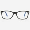 VITENZI Progressive Multifocal Reading Glasses Blue Light Blocking with Clear Multifocus Trifocal Lens Classic Readers Anti Fog Scratch Prato in Black 2.50