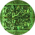 thumbnail image 1 of Ahgly Company Indoor Round Persian Green Traditional Area Rugs, 4' Round, 1 of 1