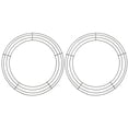 thumbnail image 1 of 2 Pcs Couronne Forme Ronde Support de Fond Anneau de Couronne Cercle pour Décoration, 1 of 9