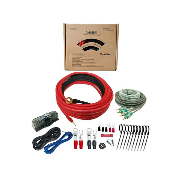 Kit de cableado para instalación de amplificadores CCA, manejo de potencia de 1000 W