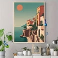 thumbnail image 4 of UXIEQU Coastal Village Canvas Wall Art 15.75x11.81 Inches, 4 of 8