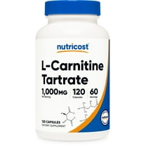 Nutricost L-Carnitine Tartrate 500mg, 120 Capsules (60 Servings) Supplement