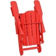 thumbnail image 3 of Paradise 4-Piece Set Classic Folding Adirondack Chair with Footrest Ottoman, 3 of 8