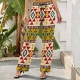 thumbnail image 6 of Wide Leg Pants Woman, Aztec High Waist Knot Palazzo Pants for Women, Elastic Sweatpants Yoga Lounge Pants Trousers with Pockets Fall Pants for Women 2024, 6 of 6