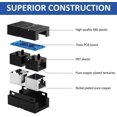 thumbnail image 4 of 5 Pcs Coupleur RJ45, Adaptateur d'Extension Ethernet pour Cat7/Cat6/Cat5e/Cat5 Ethernet (Noir), 4 of 4