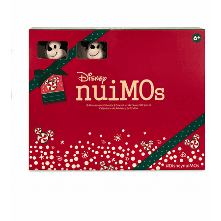 Disney 6+ nuiMOs 12-Day Christmas Advent Calendar, Mickey & Minnie Plush, Polyester