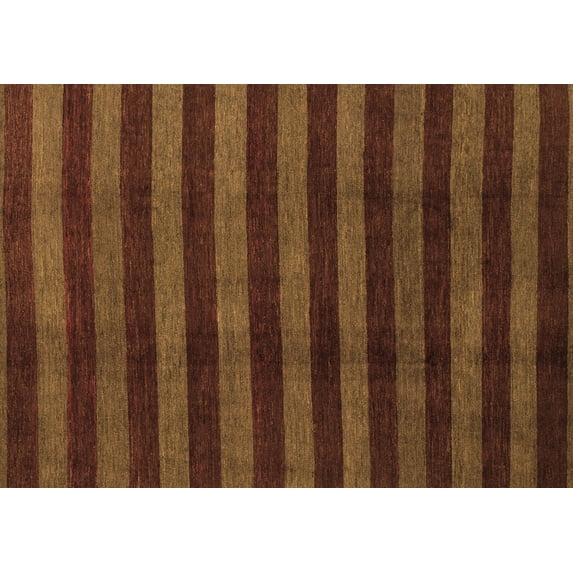 Ahgly Company Indoor Rectangle Abstract Brown Modern Area Rugs, 3' x 5'
