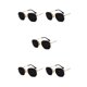 thumbnail image 3 of Minnieouse Gafas de sol hexagonales de PC, gafas de sol poligonales con montura pequeña, lentes polarizadas, materiales cómodos Unisex, dorado, Type2 NO2, 3 of 6