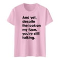 thumbnail image 4 of Women's Funny Graphic T-Shirts Sarcastic Novelty Tees with Humorous Sayings for Casual Wear, 4 of 5