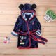 thumbnail image 2 of 2023 Baby Kids Mickey Mouse Hooded Bathrobe Fleece Dressing Gown Boy Girl Sleepwear Nightwear-9192339824707 Navy Blue 3-4 Years, 2 of 4
