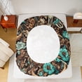 thumbnail image 5 of Castle Fairy Bull Skull Full Size Sheets 4-Piece for Boys Girls,Chic Floral Flower Breathable Bed Sheets,Bohemian Theme Lightweight Sheet Sets,Lightweight Room Decor, 5 of 7
