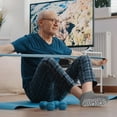 thumbnail image 4 of Non Slip Grip Socks, PUTUO Cotton Yoga Pilates Hospital Fitness Sports Socks for Women and Men with Grips, 4 Pairs, Size 11-13, 4 of 7