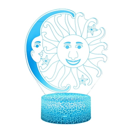 

Asdomo Islam Eid Ramadan LED Light 3d Moon Lamp With Touch 16 Color Mubarak Gifts For Home Decor Muslims Believers