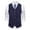 Navy, variant on Mens Vintage Casual Fashion V Neck Suit Vest
