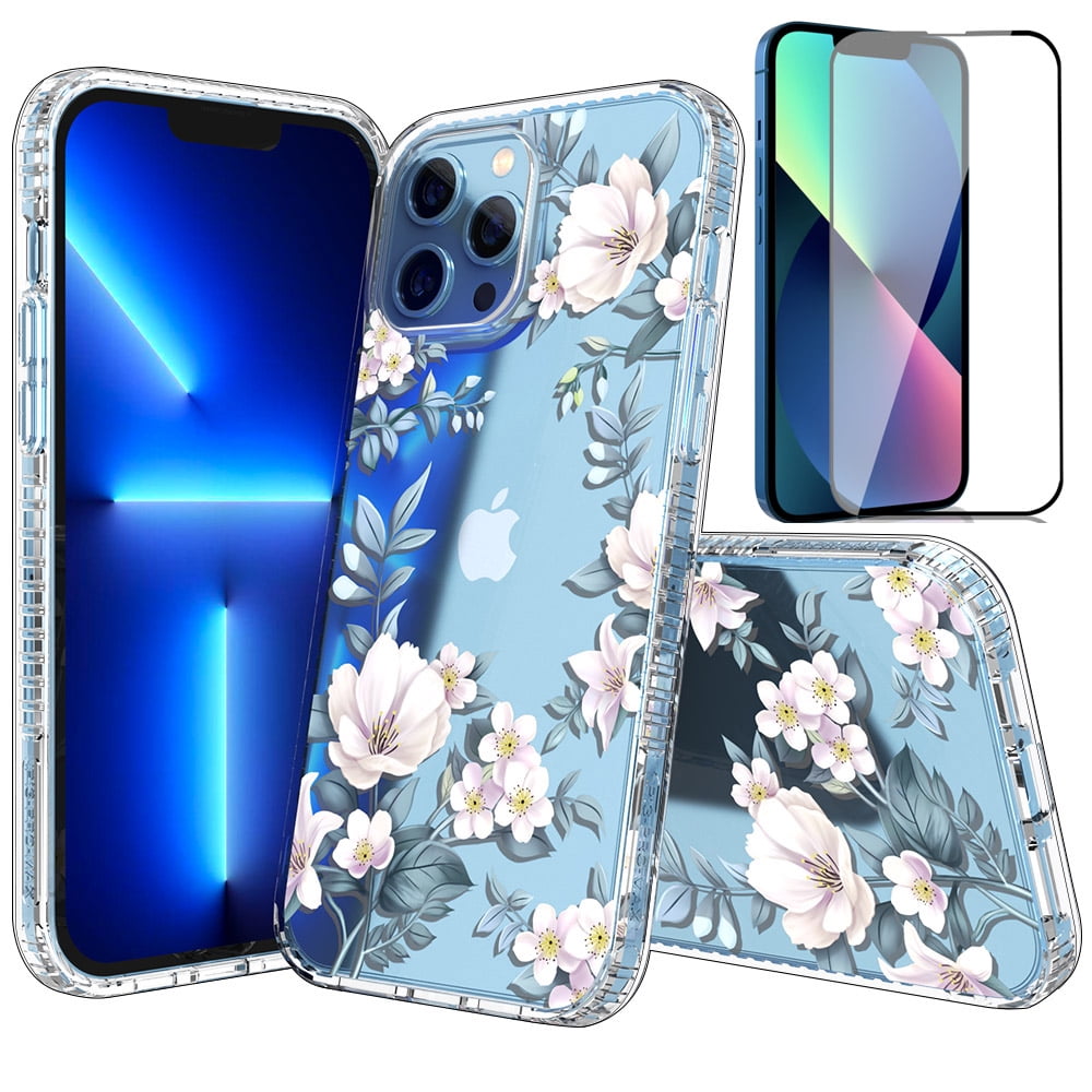 NIFFPD iPhone 13 Pro Max with Screen Protector (Black Border) Clear