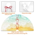 thumbnail image 6 of Kll 36" Christmas Tree Skirt Summer Beach Xmas Tree Skirts Mat For New Year Xmas Holiday Party Indoor Outdoor Home Decoration, 6 of 9
