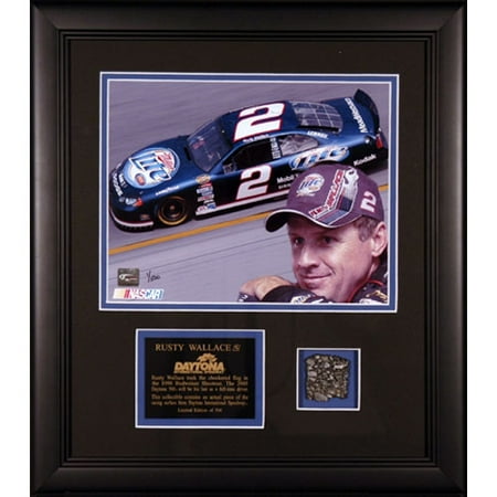 Rusty Wallace NASCAR Race Surface Shadowbox