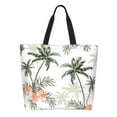thumbnail image 2 of Bingfone Canvas Tote Bag for Women with Inner Pocket Aesthetic Cute Shopping Tote Bags Reusable Grocery Bags-Vintage Palm Trees, 2 of 9