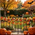 thumbnail image 5 of AYktou Fall Leaf Garlands Thanksgiving Garland, 6.7 Ft Lifelike Artificial Maple Leaf Fall Garland, Table Centerpiece Rattan Fireplace Hanging Vines for Home Holiday Wedding Door Party Christmas, 5 of 9